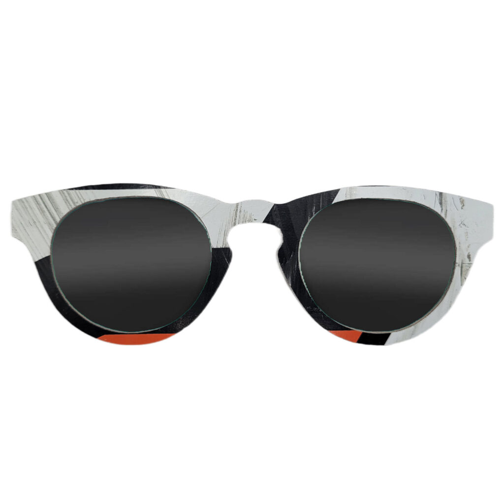 Cat Eye Style Recycled Wooden Skateboard Glasses