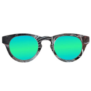 Cat Eye Style Recycled Wooden Skateboard Glasses