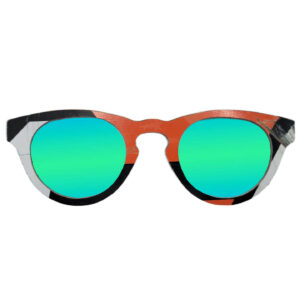 Cat Eye Style Recycled Wooden Skateboard Glasses