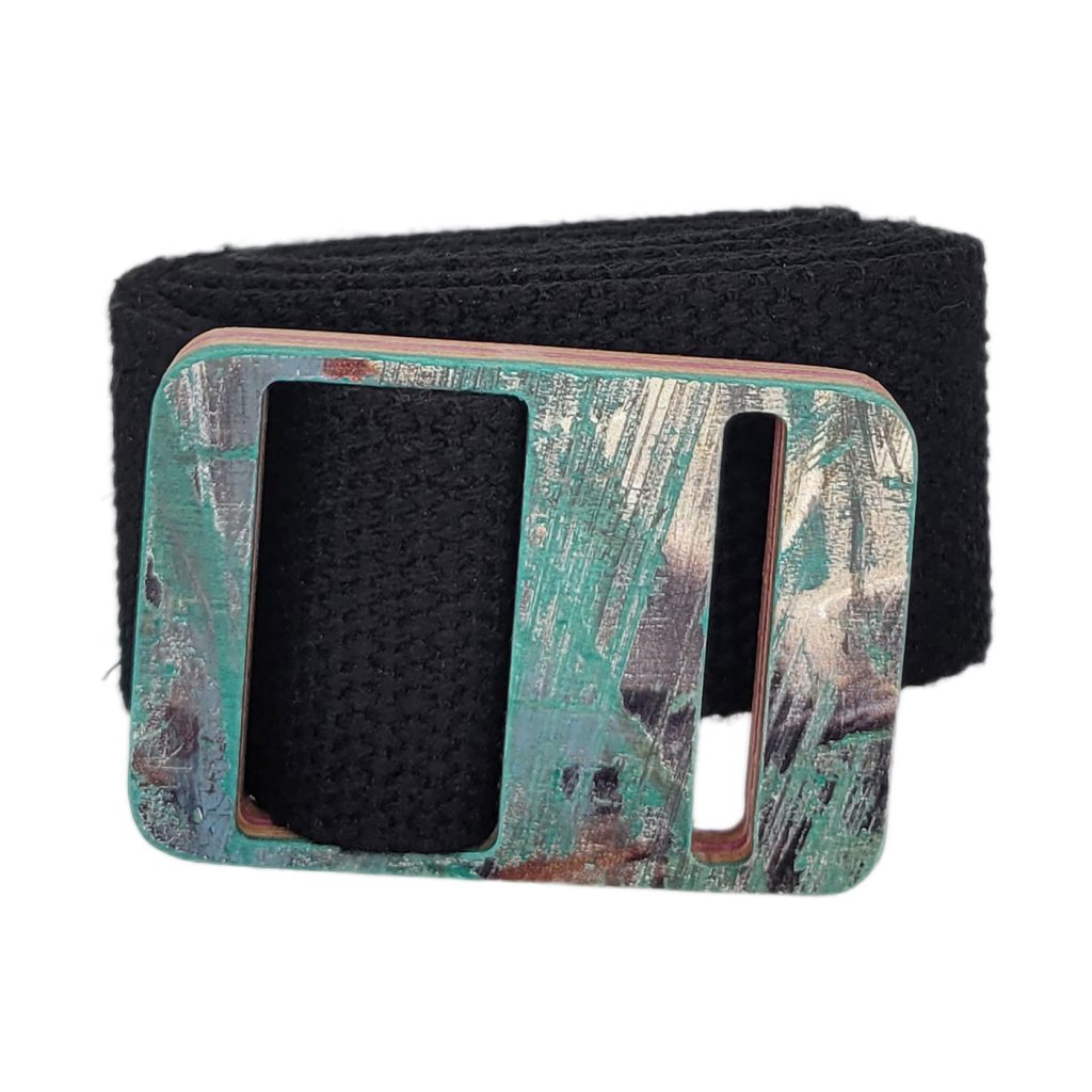 Belt w/ Recycled Skateboard Buckle