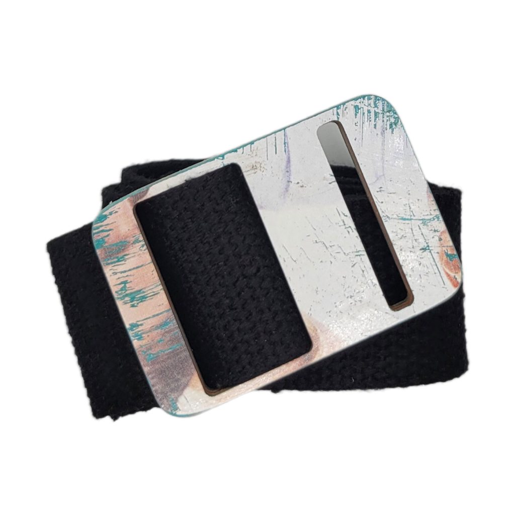 Belt w/ Recycled Skateboard Buckle