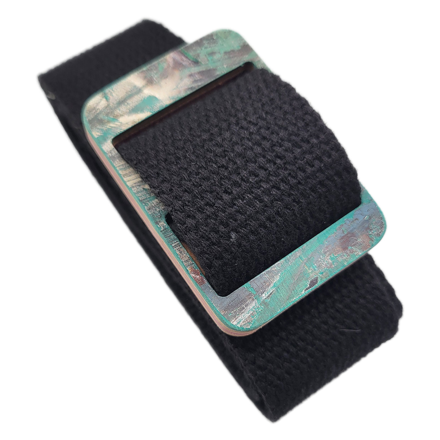 Belt w/ Recycled Skateboard Buckle - Image 1