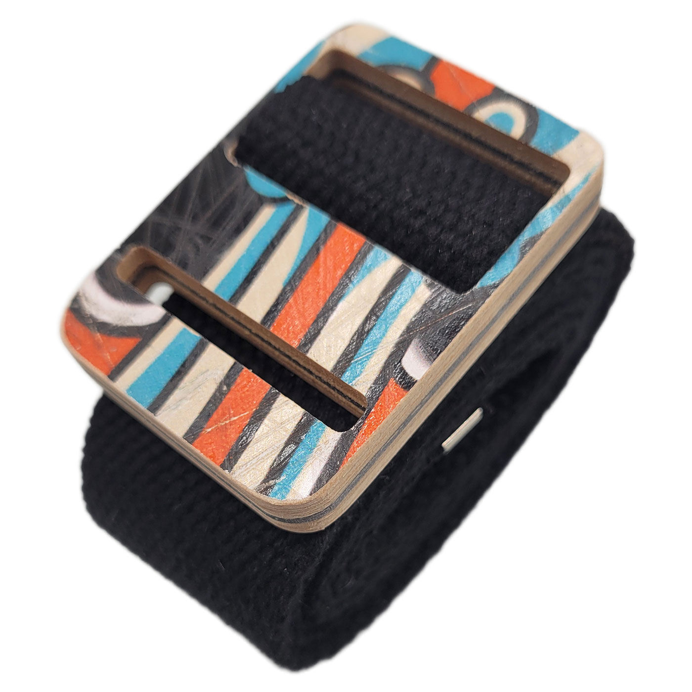 Belt w/ Recycled Skateboard Buckle - Image 2