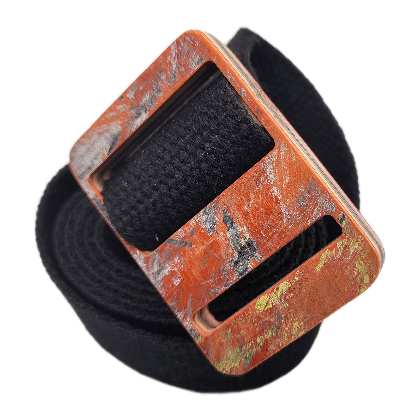 Belt  w/ Recycled Skateboard Buckle - Image 2