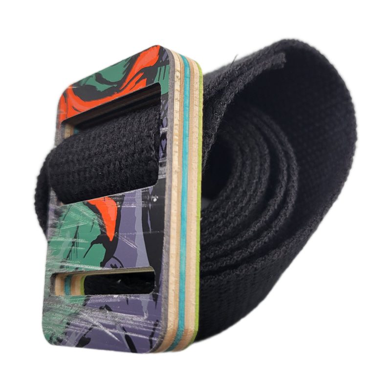 Belt w/ Recycled Skateboard Buckle - Image 2
