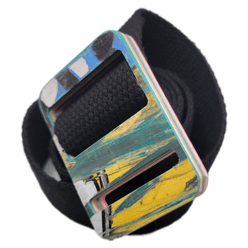 Belt  w/ Recycled Skateboard Buckle - Image 3
