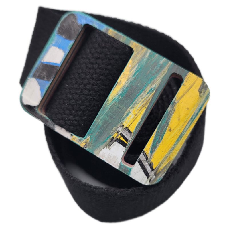 Belt  w/ Recycled Skateboard Buckle - Image 2
