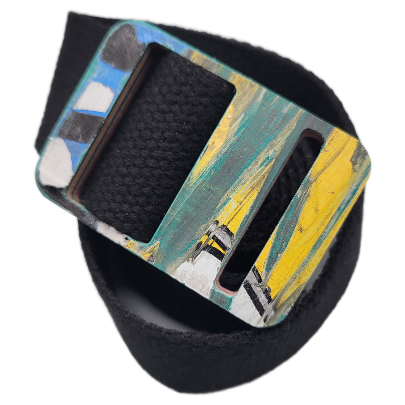 Belt  w/ Recycled Skateboard Buckle - Image 2