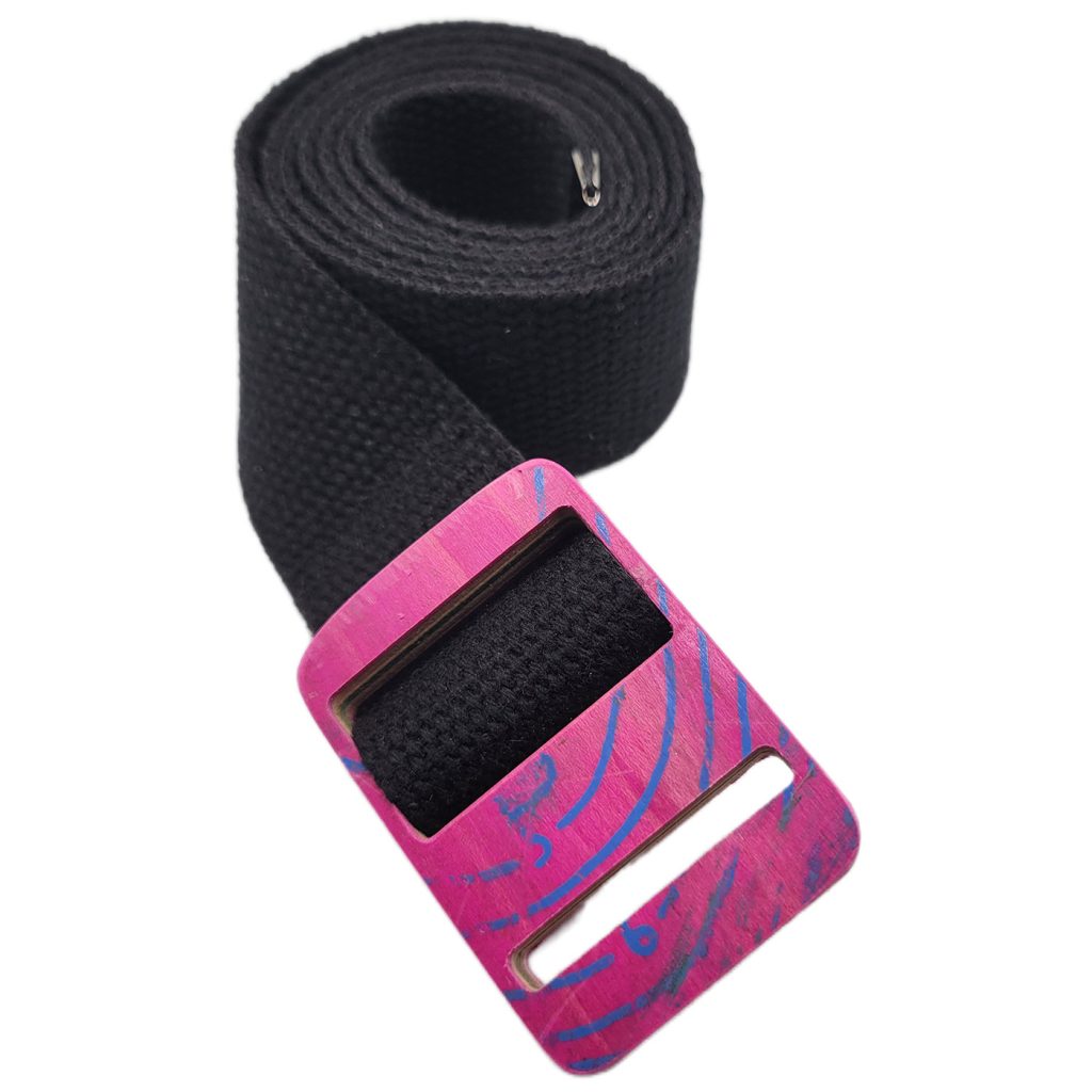 Belt  w/ Recycled Skateboard Buckle