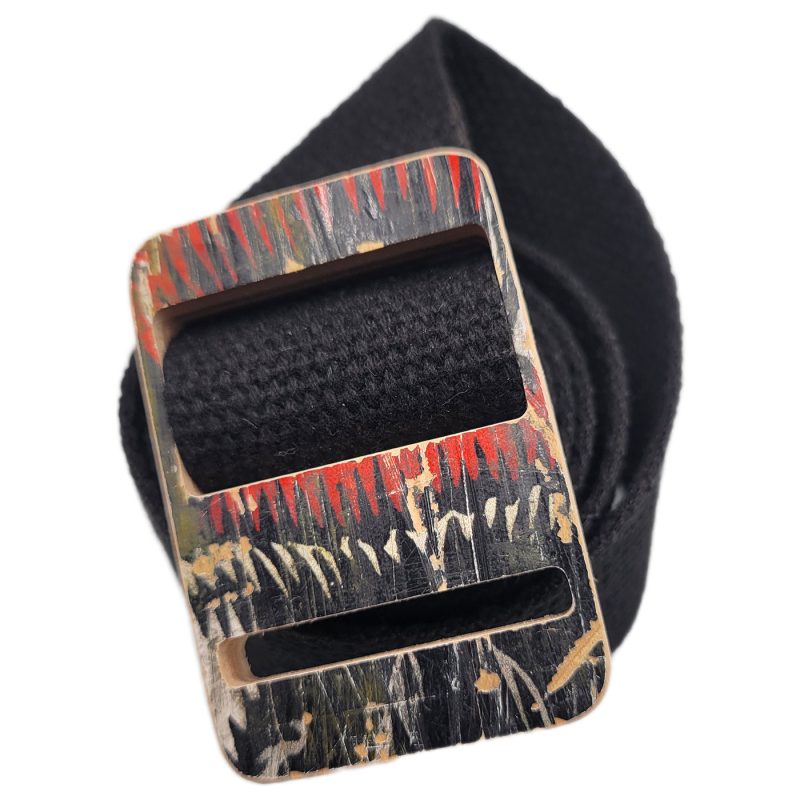 Belt w/ Recycled Skateboard Buckle - Image 2