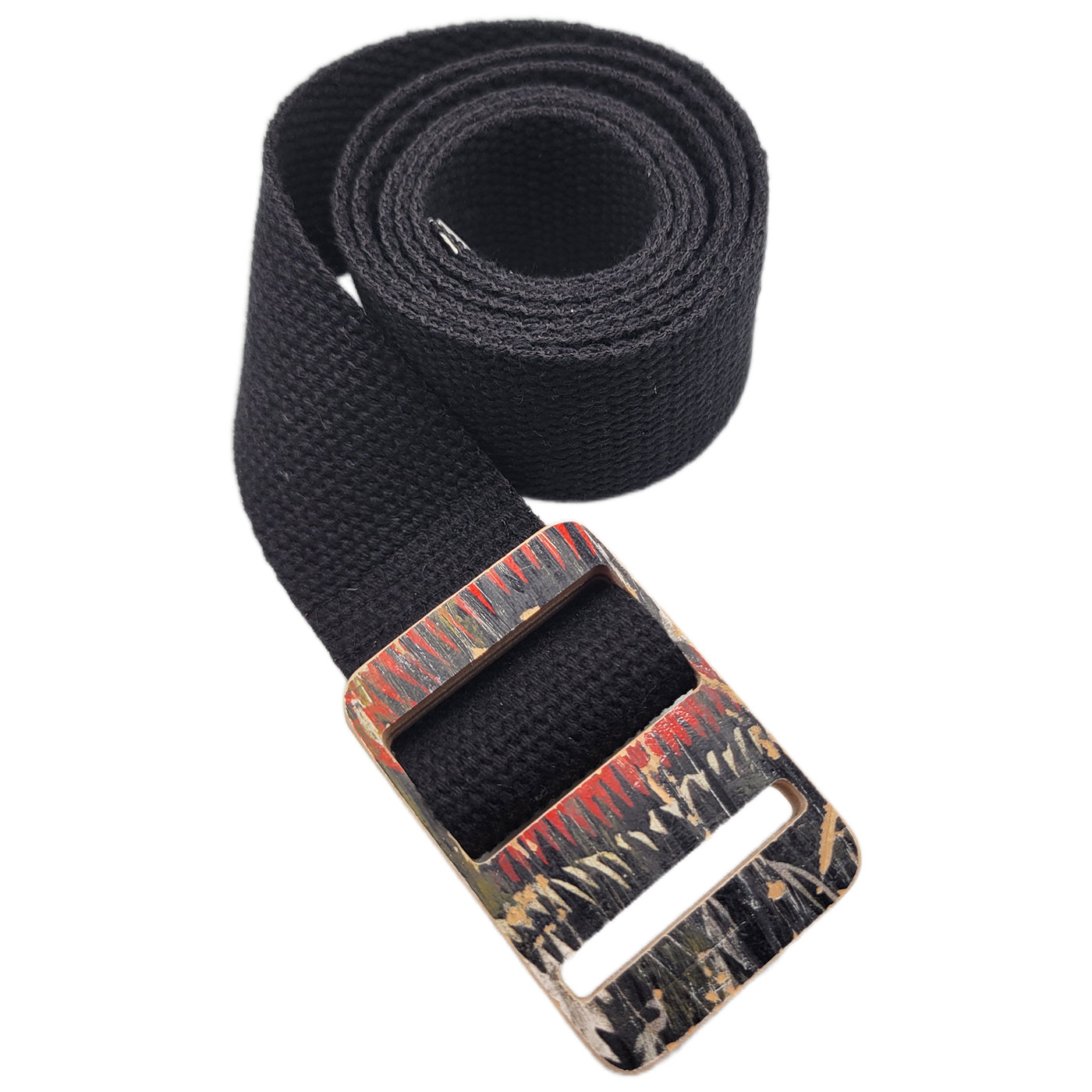 Belt w/ Recycled Skateboard Buckle - Image 1