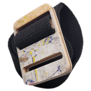 Belt w/ Recycled Skateboard Buckle