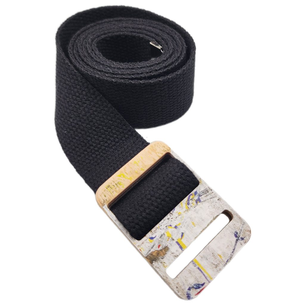 Belt w/ Recycled Skateboard Buckle